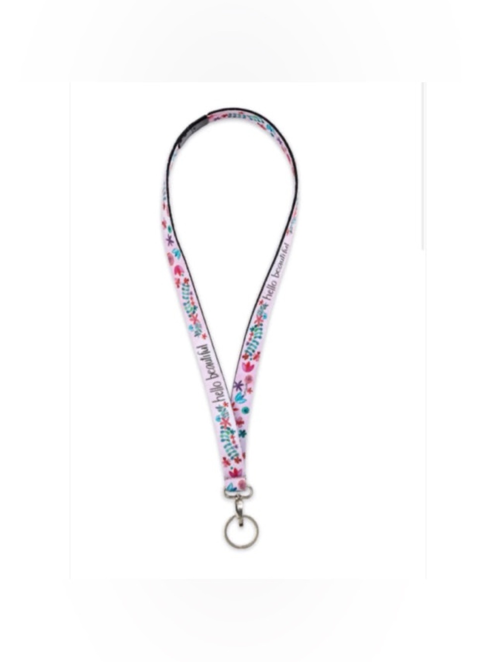 Hello Beautiful Katie Doucette Neoprene Lanyard Keychain